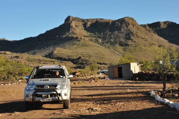 Fiona no pueblo da Sierra de San Francisco, no deserto Vizcaino, na Baja California - México